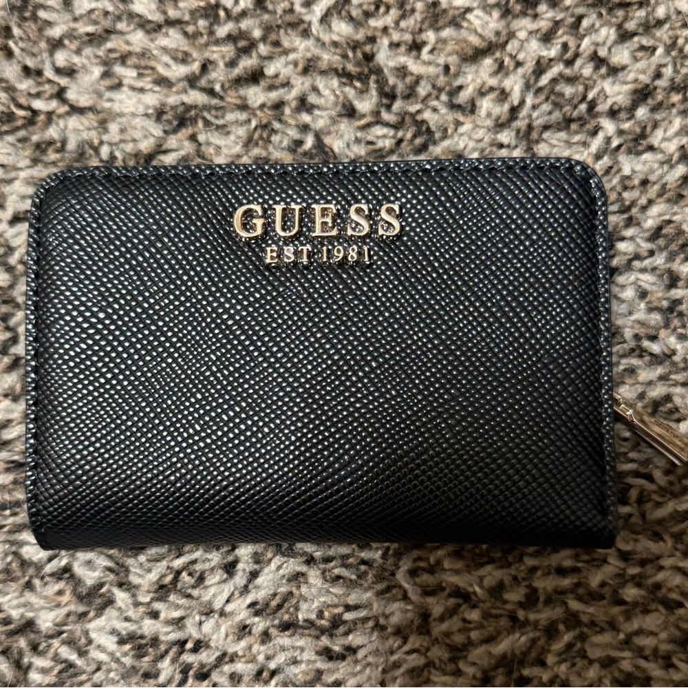 GUESS Black Textured Wallet